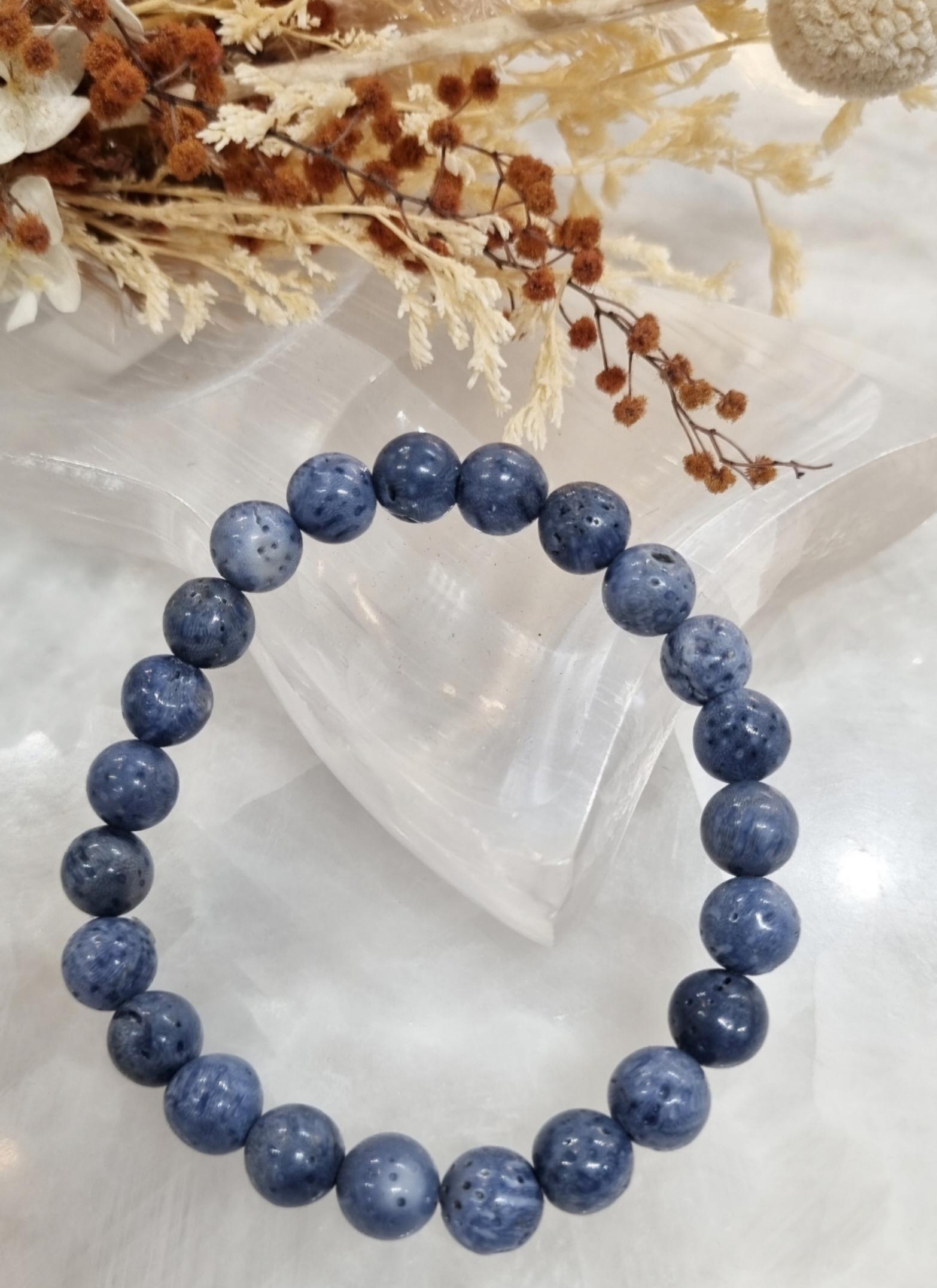 Blue Coral Bracelet | 8mm