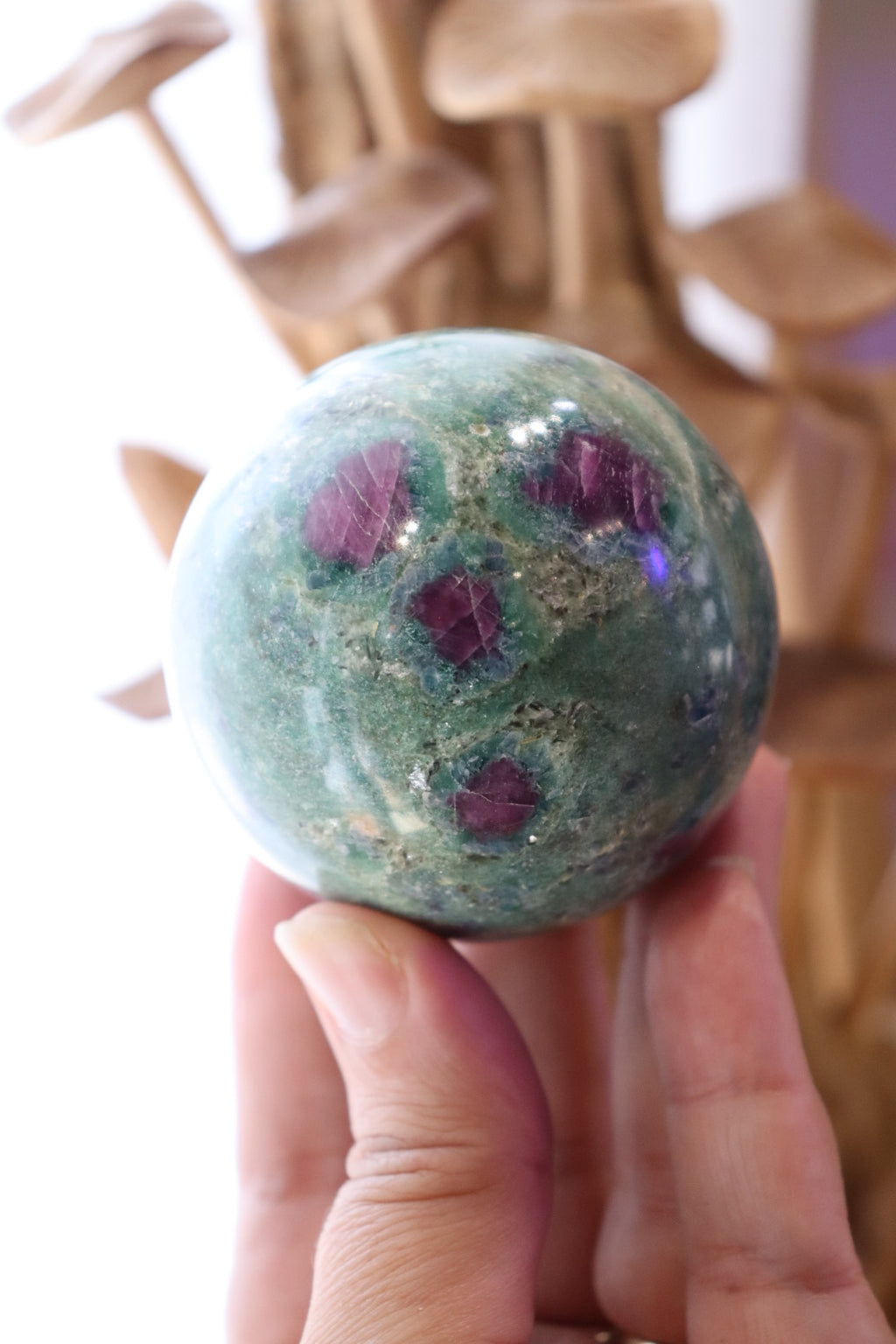 Ruby Fuchsite Sphere | 355g
