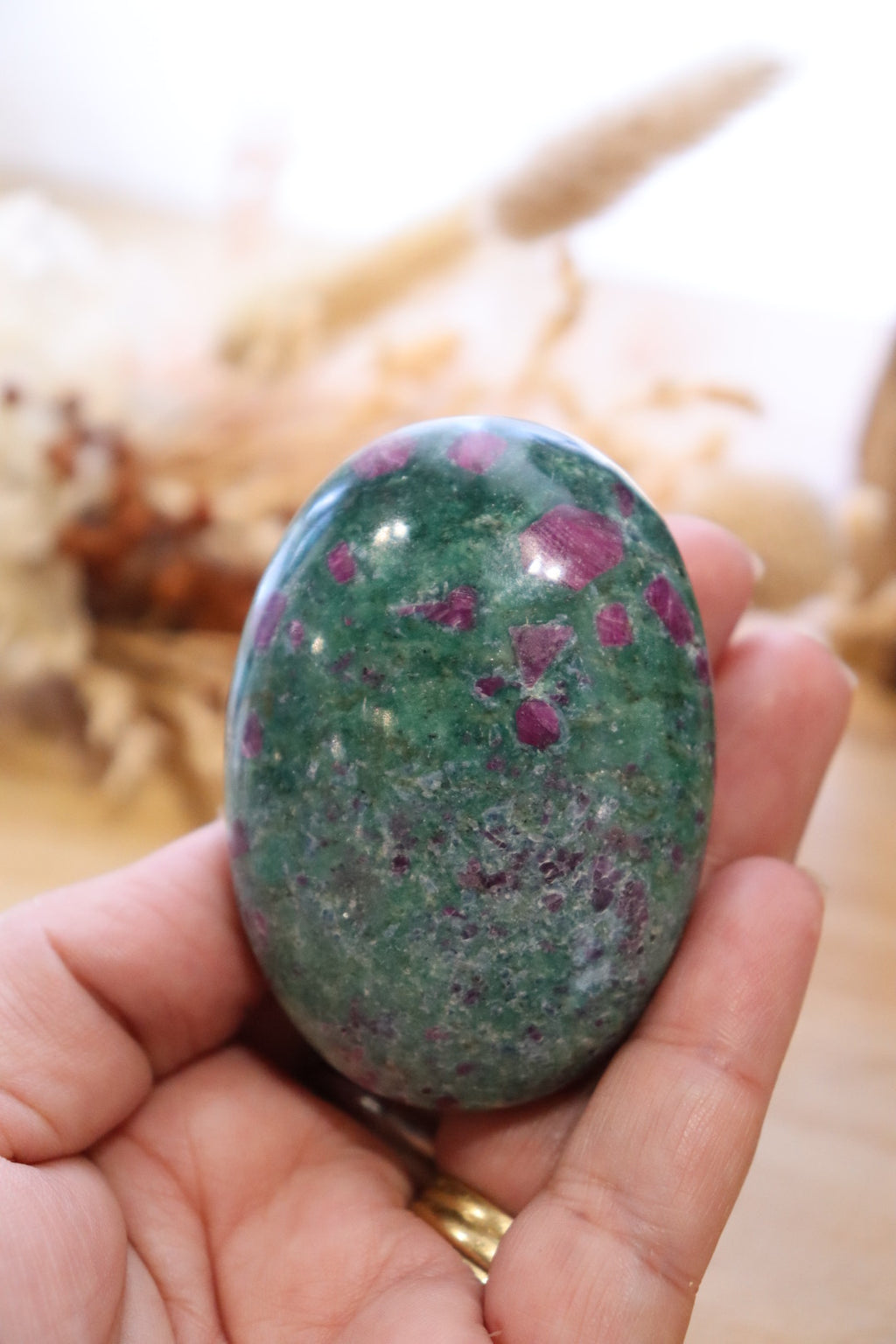 Ruby Fuchsite Palm | 134g
