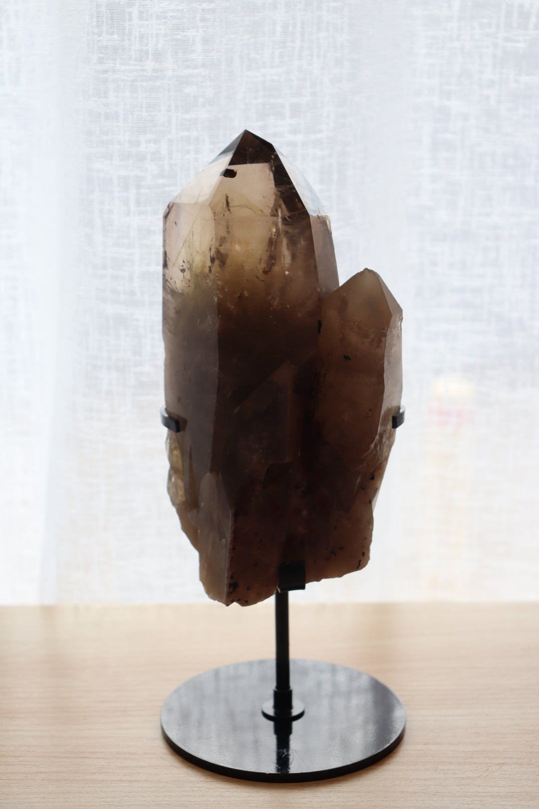 Smokey Quartz Cluster + Stand  | 1.096kg