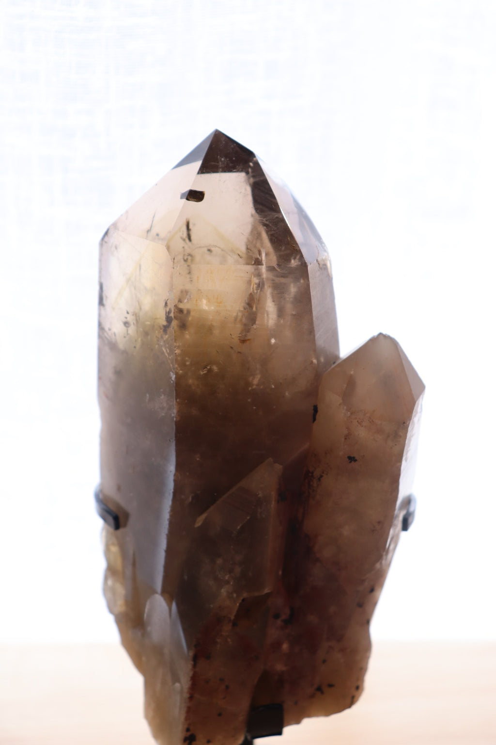 Smokey Quartz Cluster + Stand  | 1.096kg