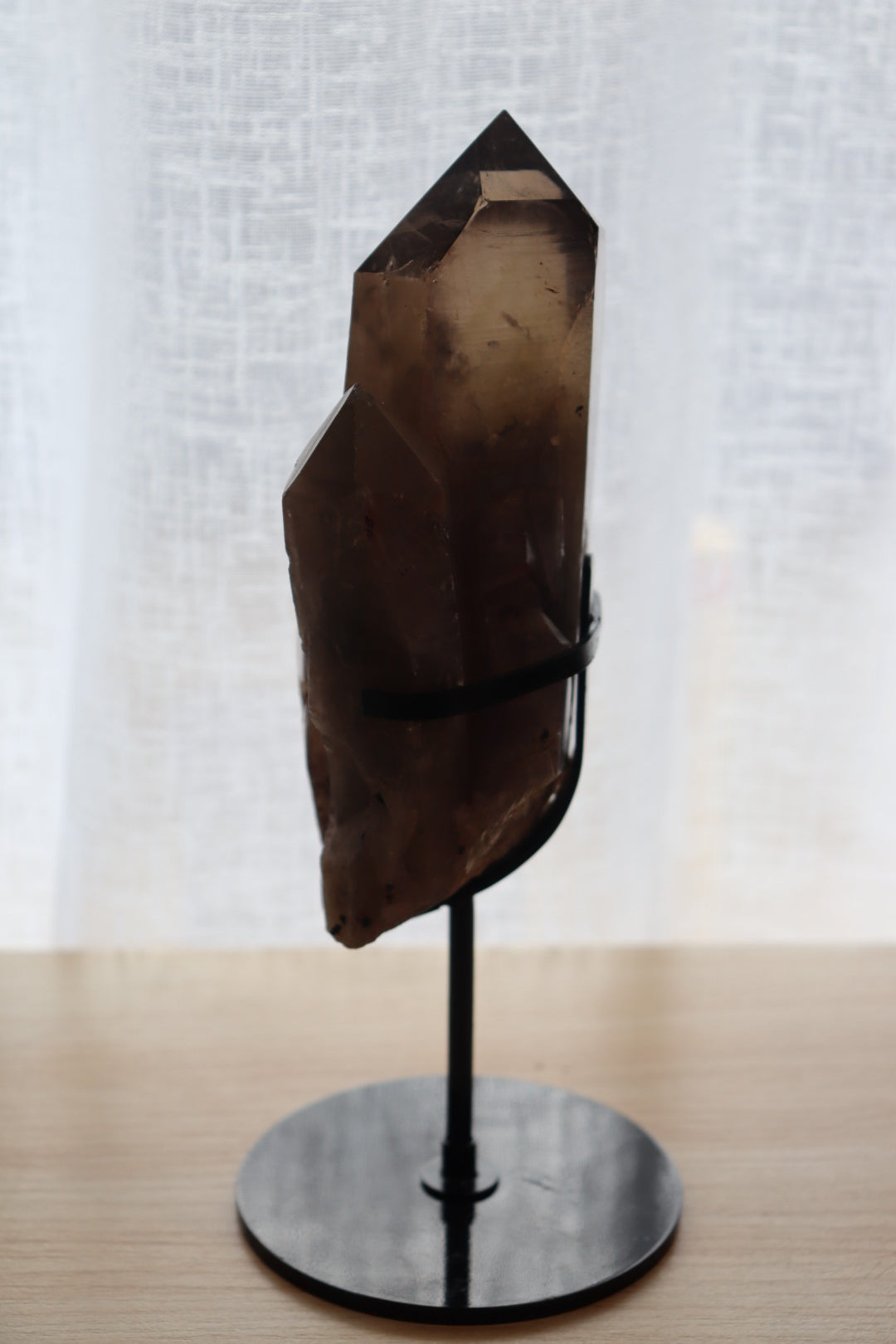 Smokey Quartz Cluster + Stand  | 1.096kg