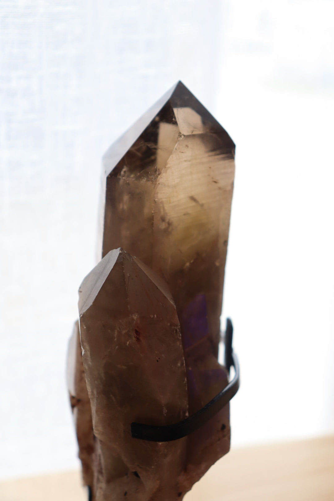 Smokey Quartz Cluster + Stand  | 1.096kg