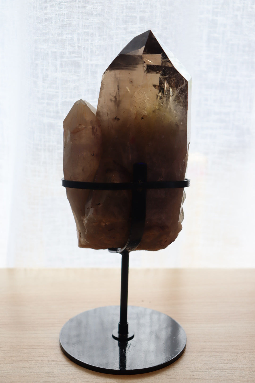 Smokey Quartz Cluster + Stand  | 1.096kg