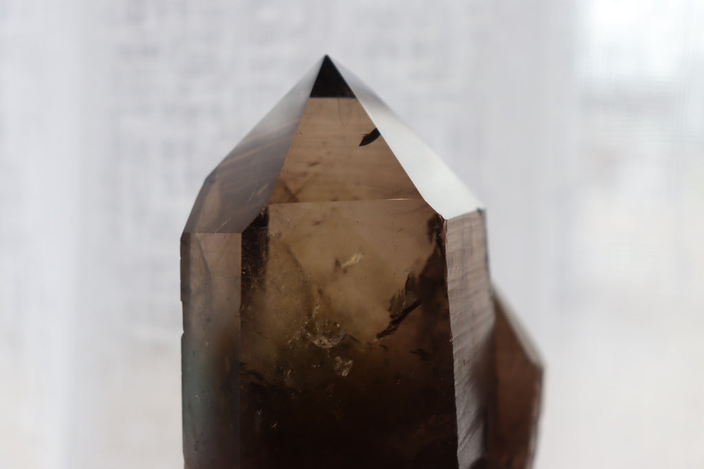 Smokey Quartz Cluster + Stand  | 1.096kg