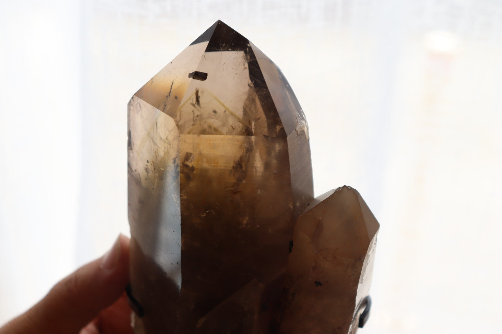 Smokey Quartz Cluster + Stand  | 1.096kg