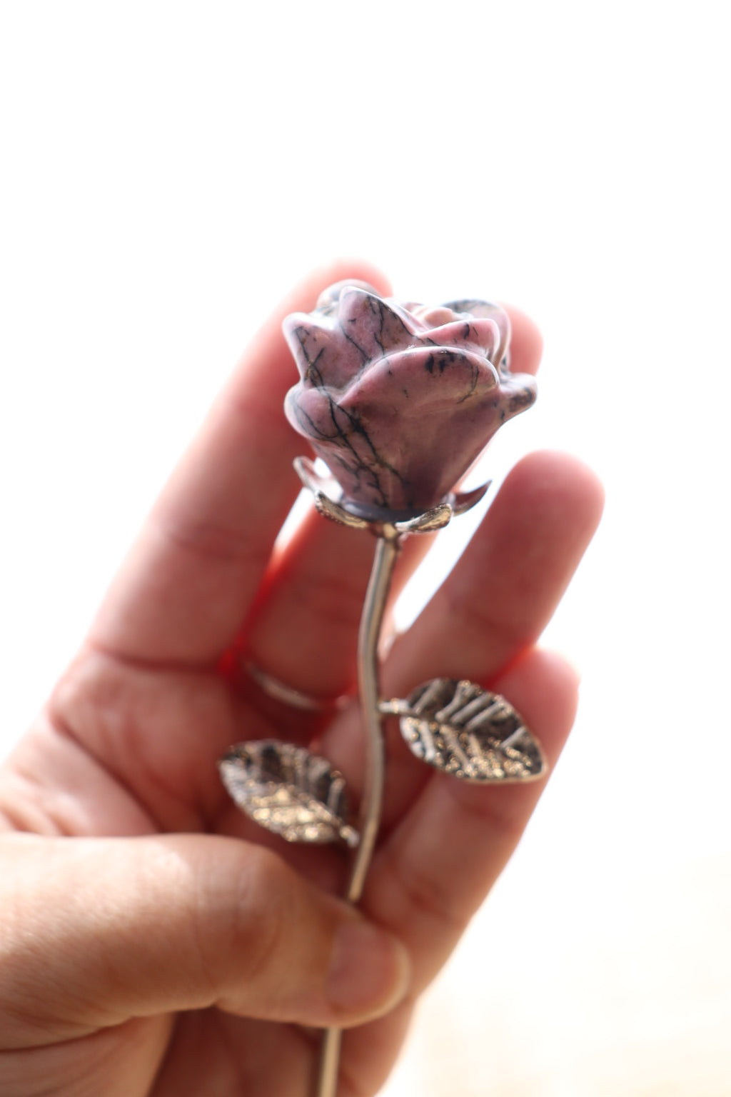 Crystal Bloom Rose | Rhodonite