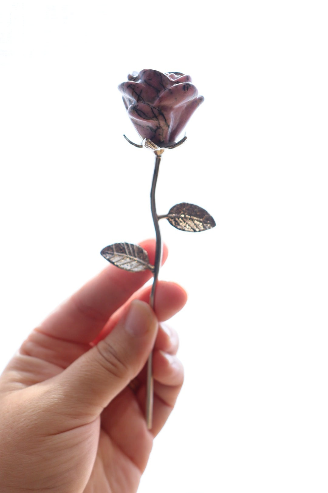 Crystal Bloom Rose | Rhodonite