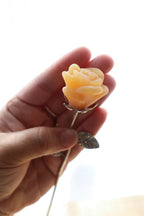 Crystal Bloom Rose | Orange Calcite