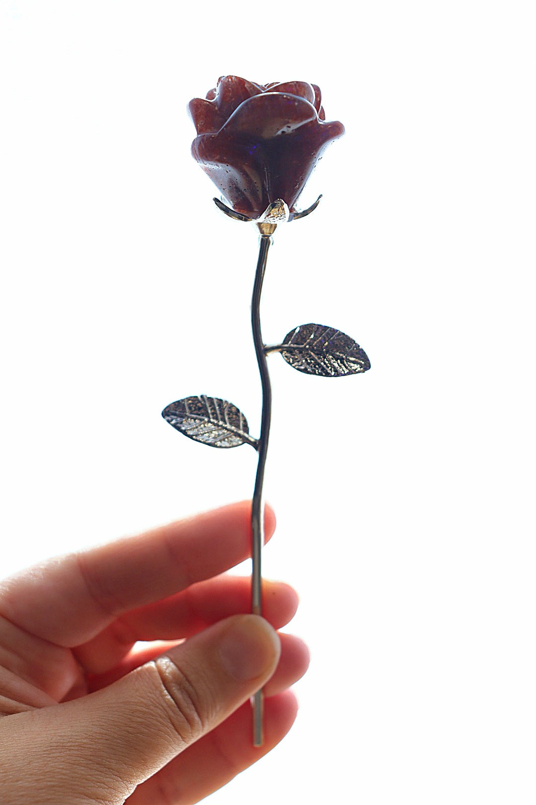 Crystal Bloom Rose | Strawberry Quartz