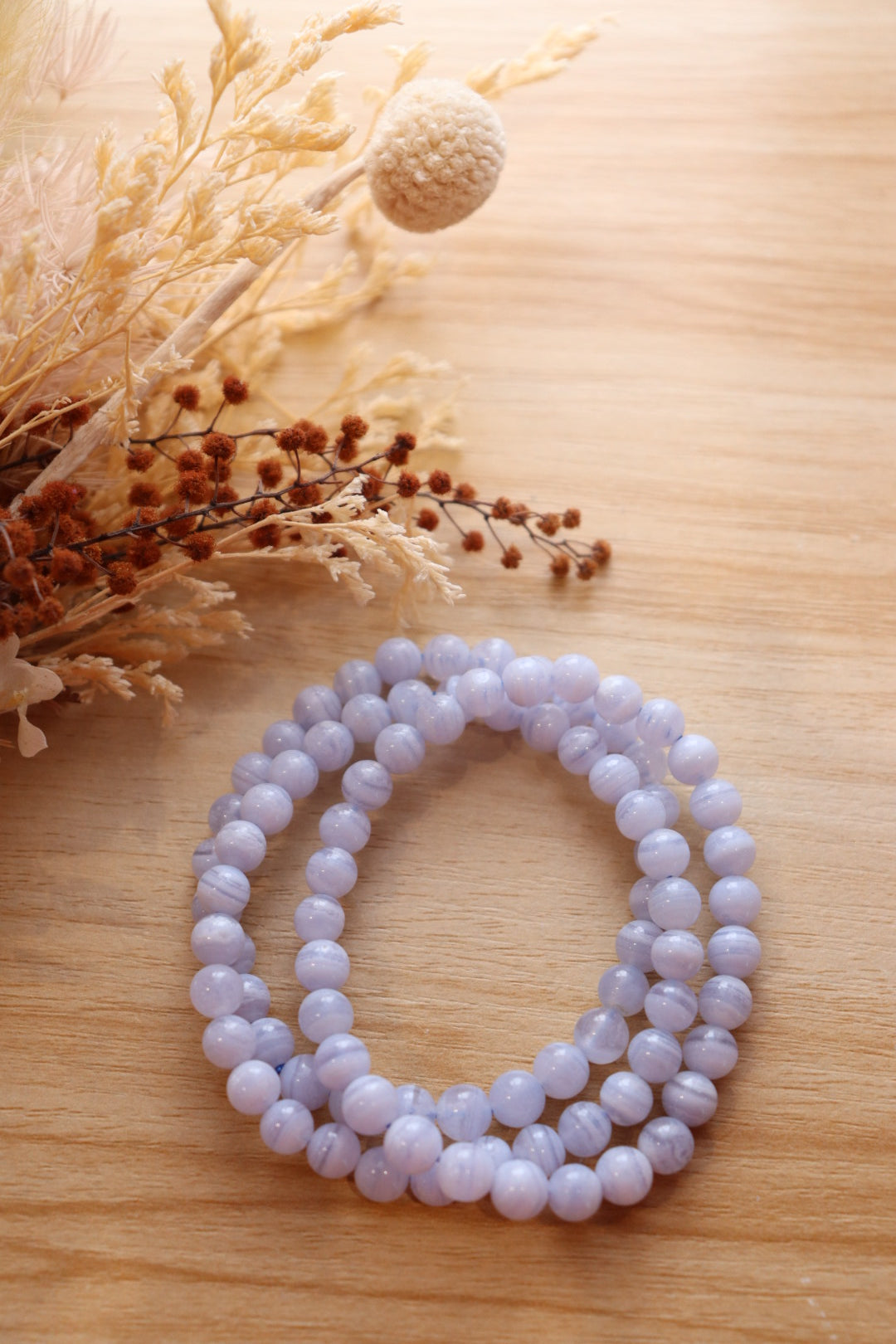 Blue Lace Agate Bracelet | 6mm