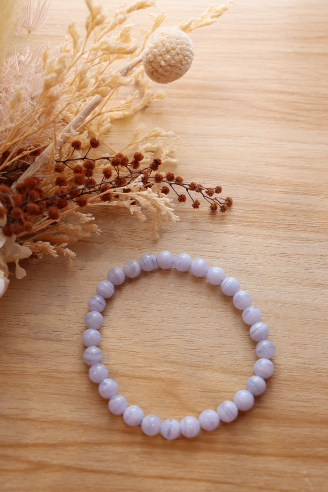 Blue Lace Agate Bracelet | 6mm