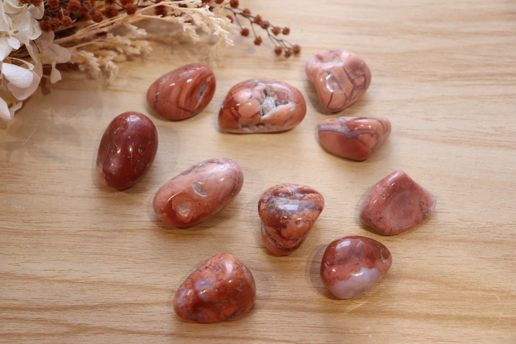 Pink Agate Tumble | Dark