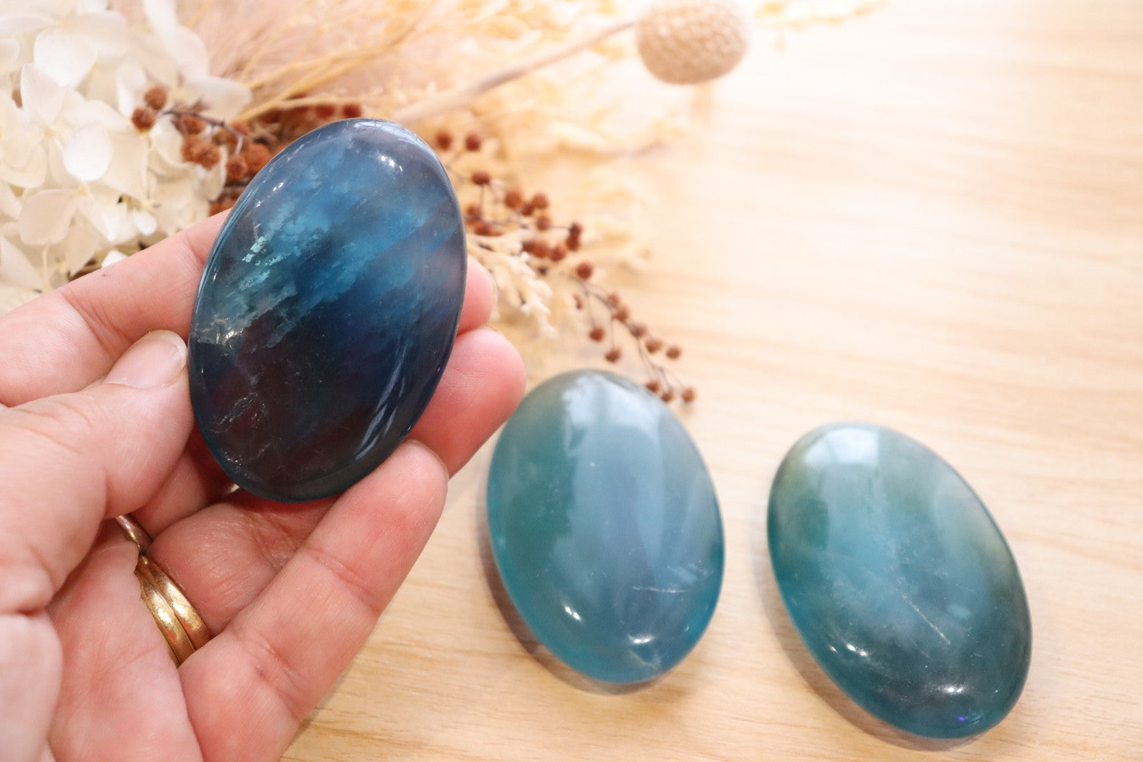 Blue Fluorite Palm