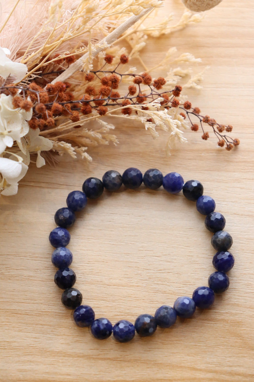 Sodalite Bracelet | Faceted 8mm