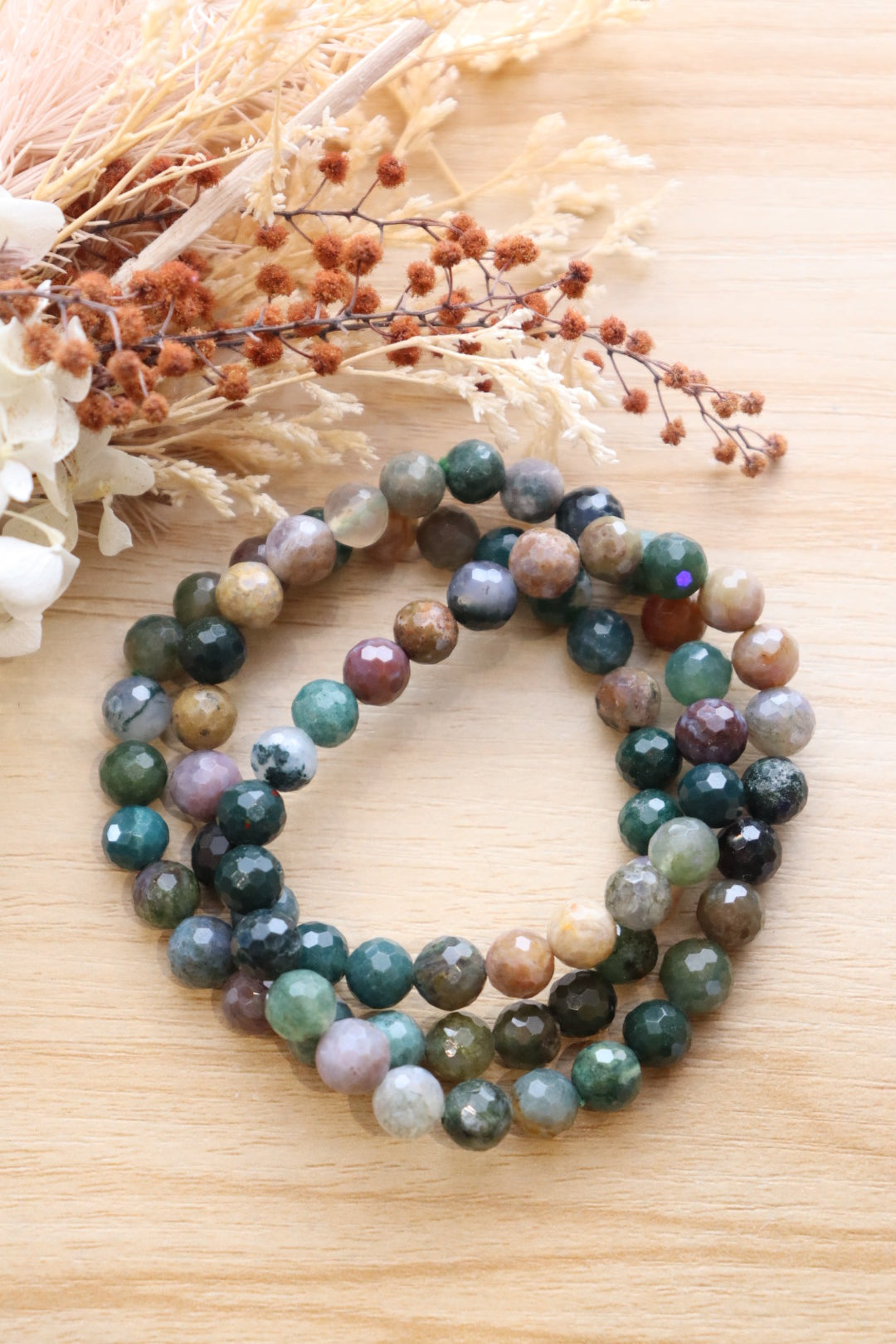 Ocean Jasper Bracelet | Faceted 8mm