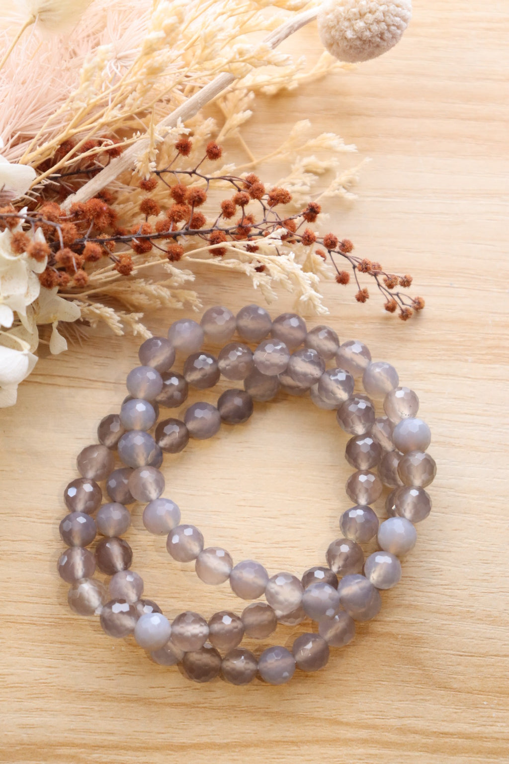 Agate Bracelet | Faceted 8mm