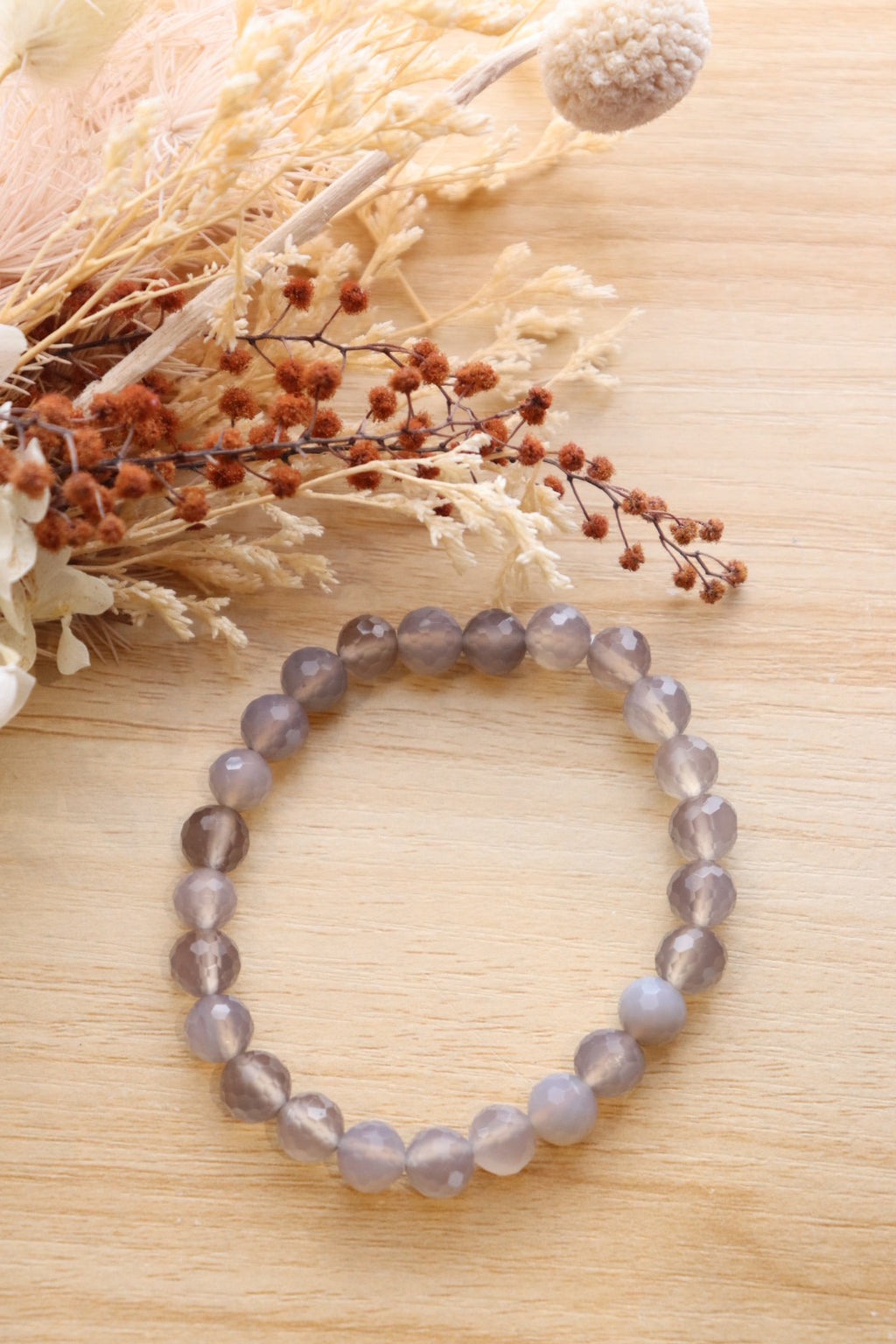 Agate Bracelet | Faceted 8mm