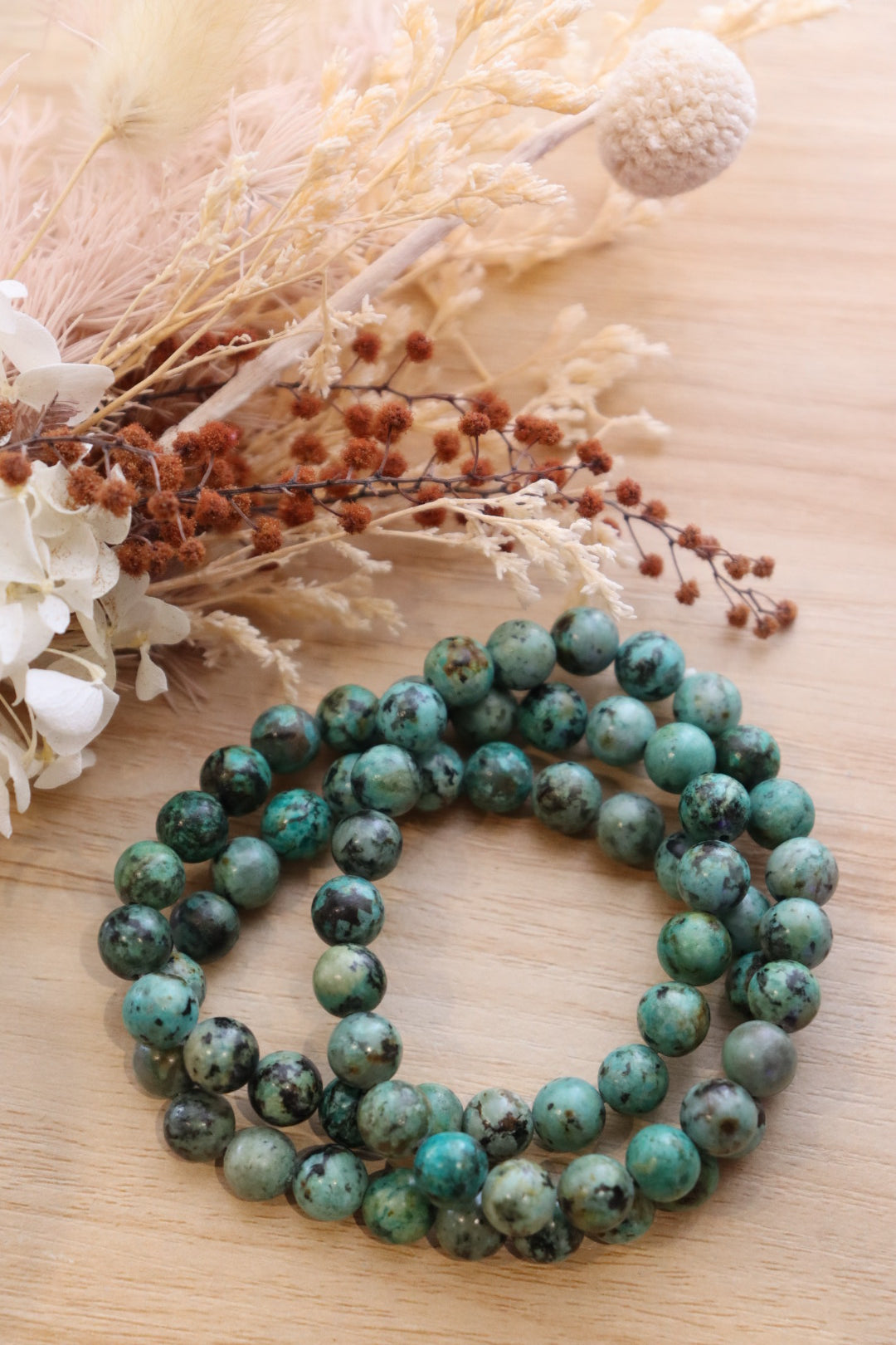 African Turquoise Bracelet | 8mm