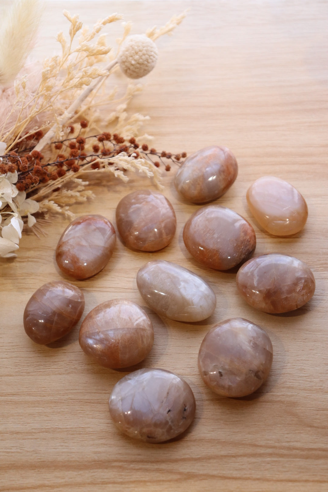 Peach Moonstone Tumble
