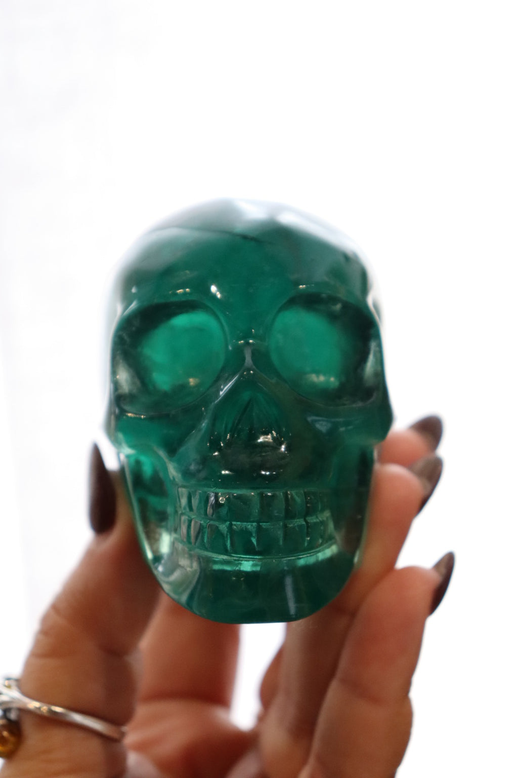 Green Fluorite Skull | 459g