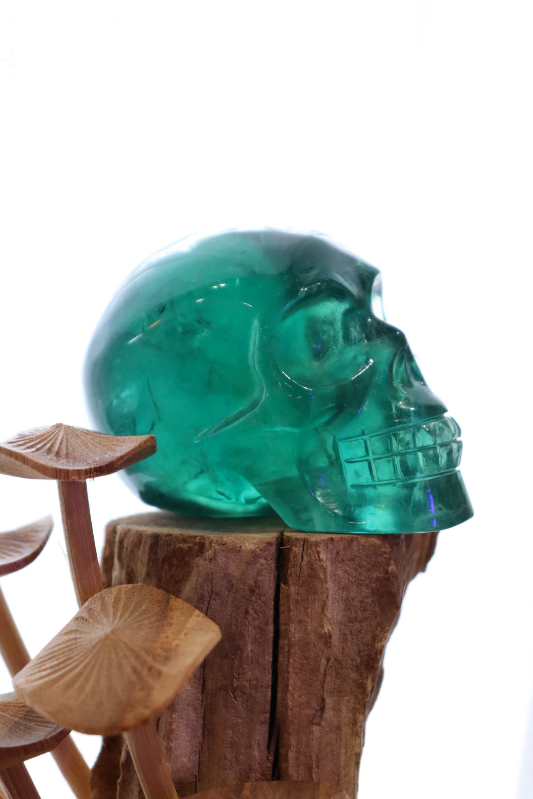 Green Fluorite Skull | 459g