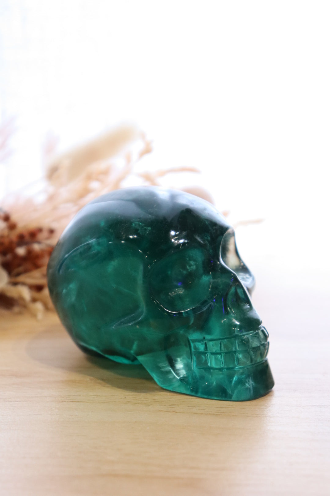 Green Fluorite Skull | 459g