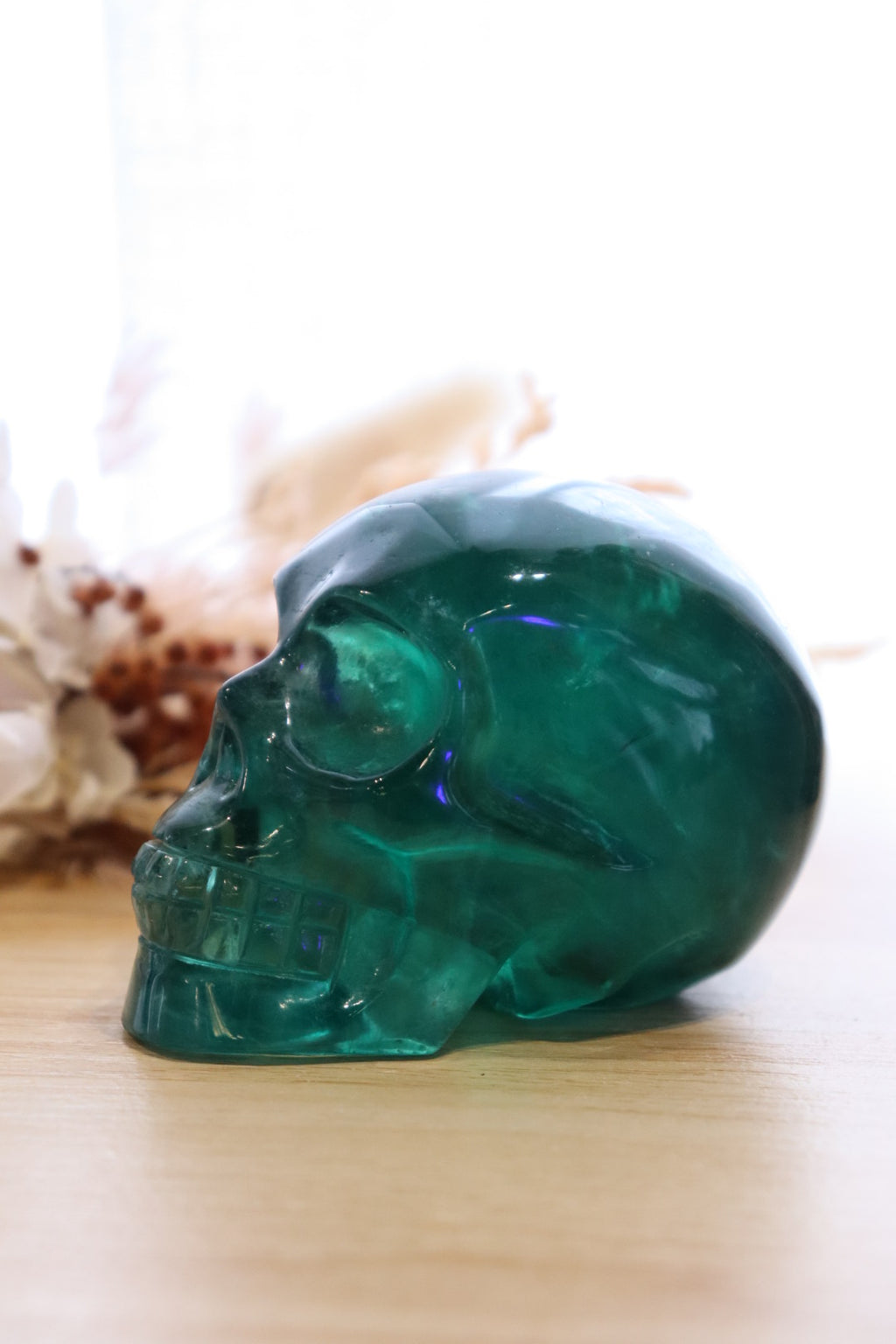 Green Fluorite Skull | 459g