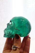 Green Fluorite Skull | 459g