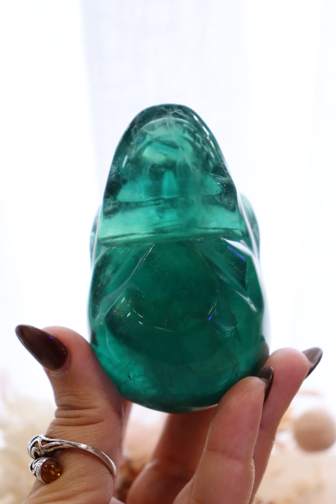 Green Fluorite Skull | 459g