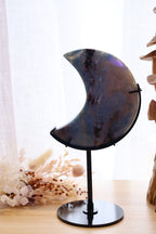 Trolleite Moon + Black Metal Stand | 425g