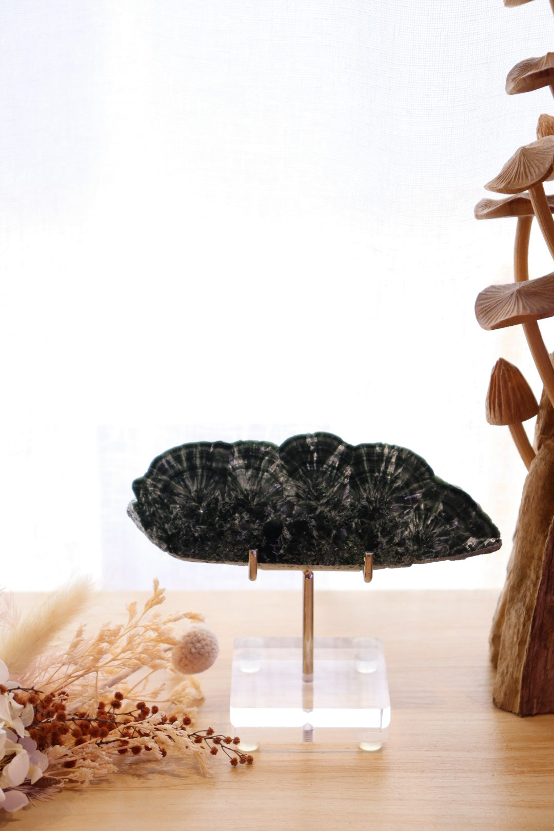 Seraphinite Slab + Stand | 122g