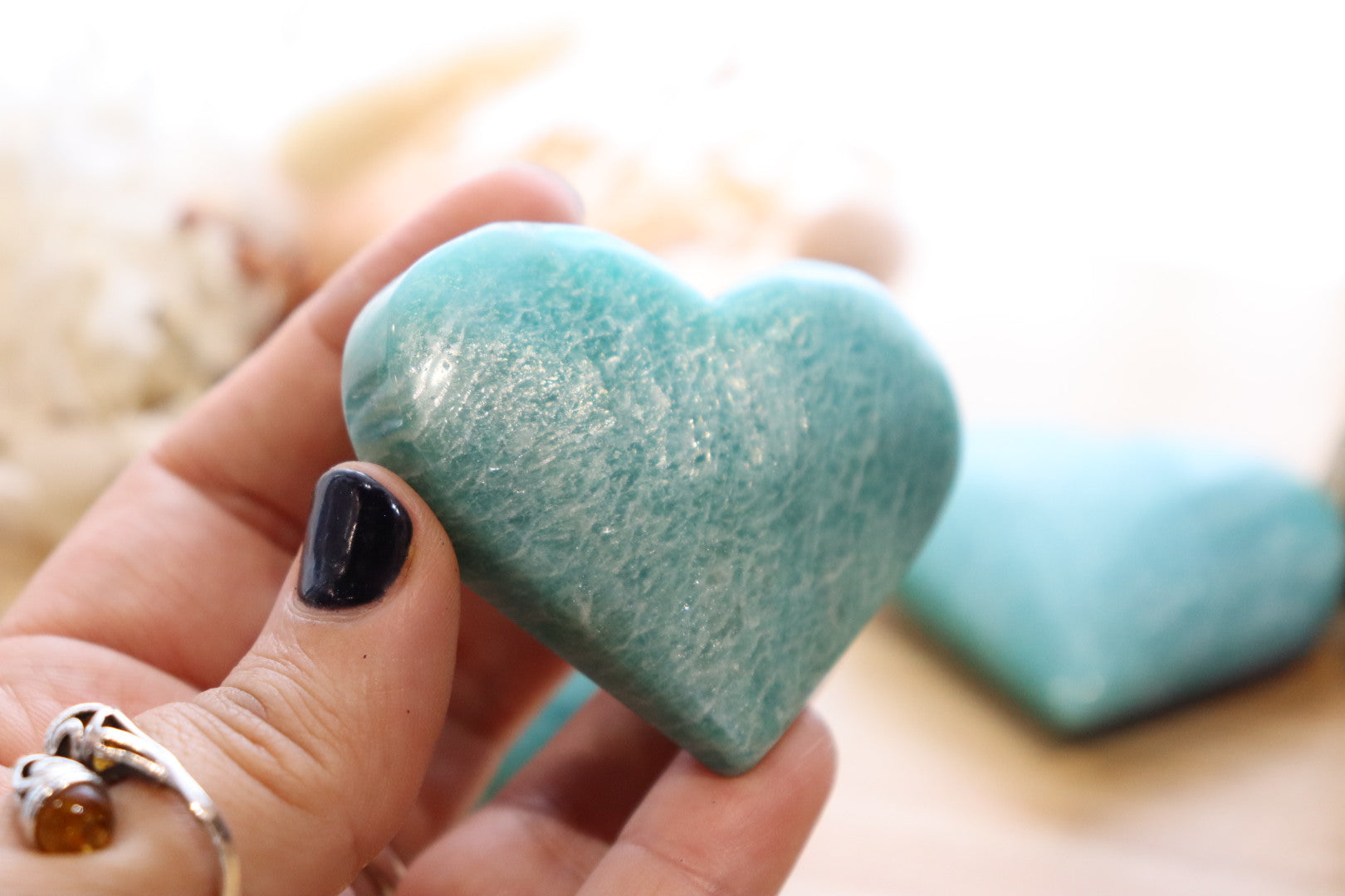 Amazonite Heart