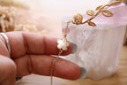Rose Quartz Pendulum | Gold Wire Wrap