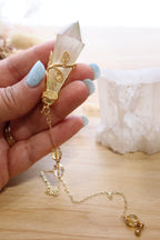 Citrine Pendulum | Gold Wire Wrap