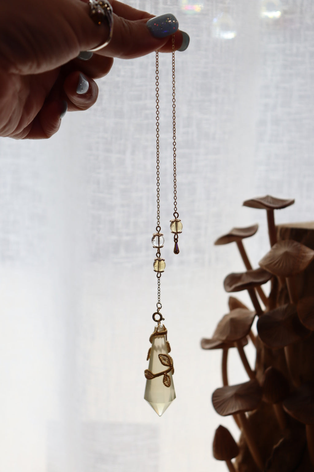 Citrine Pendulum | Gold Wire Wrap