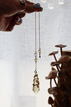 Citrine Pendulum | Gold Wire Wrap