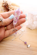 Amethyst Pendulum | Silver Wire Wrap