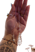Clear Quartz Pendulum | Silver Wire Wrap