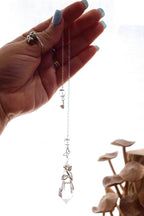 Clear Quartz Pendulum | Silver Wire Wrap
