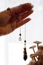 Black Obsidian Pendulum | Gold Wire Wrap