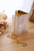 Golden Celestial Star Pendulum