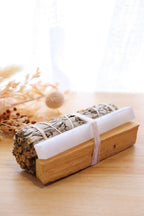 White Sage + Palo Santo + Selenite Smudge Stick (10-12cm)