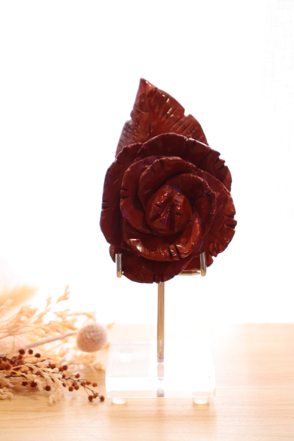 Mookaite Jasper Flower + Stand | 298g