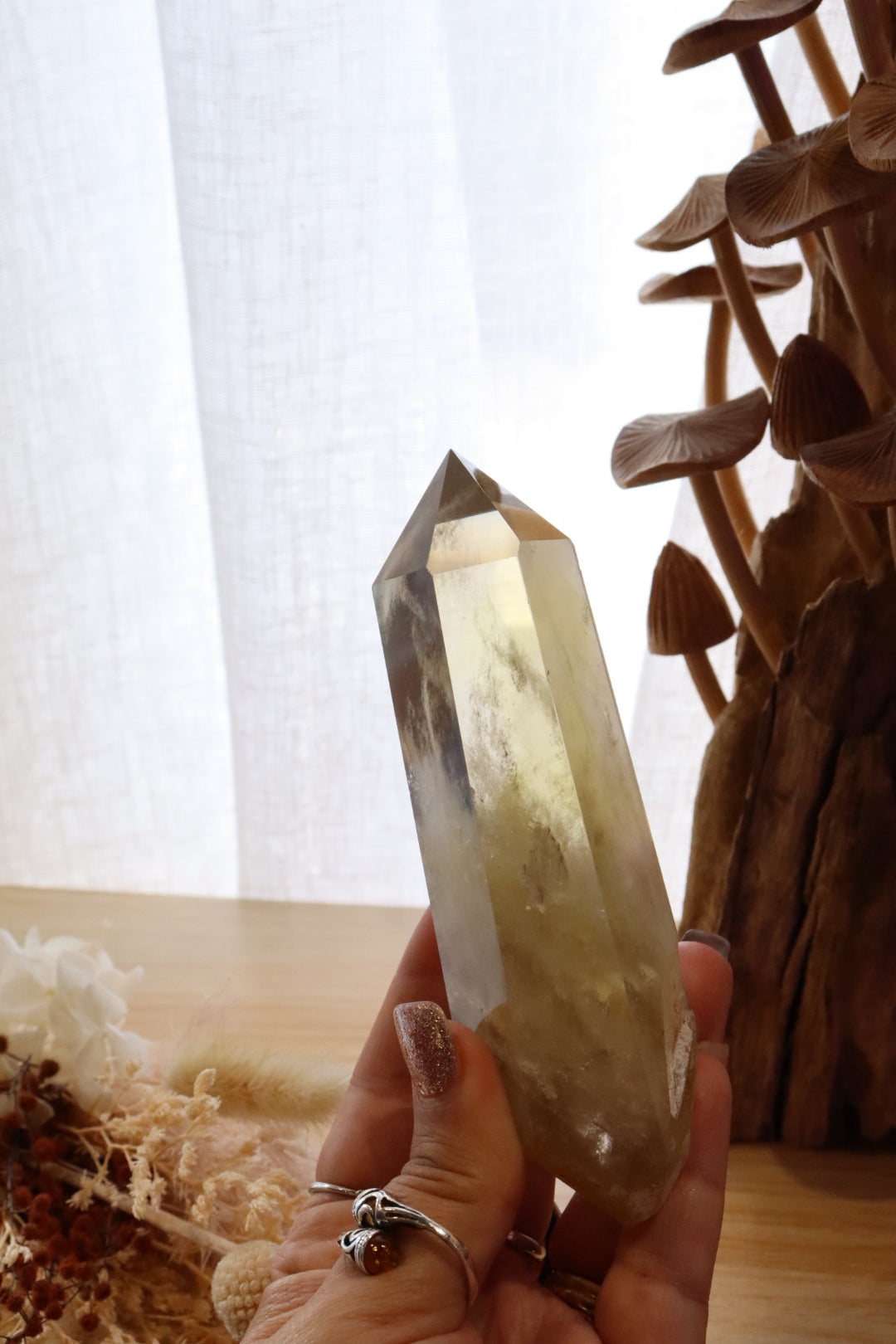 Citrine Point + Stand | 272g