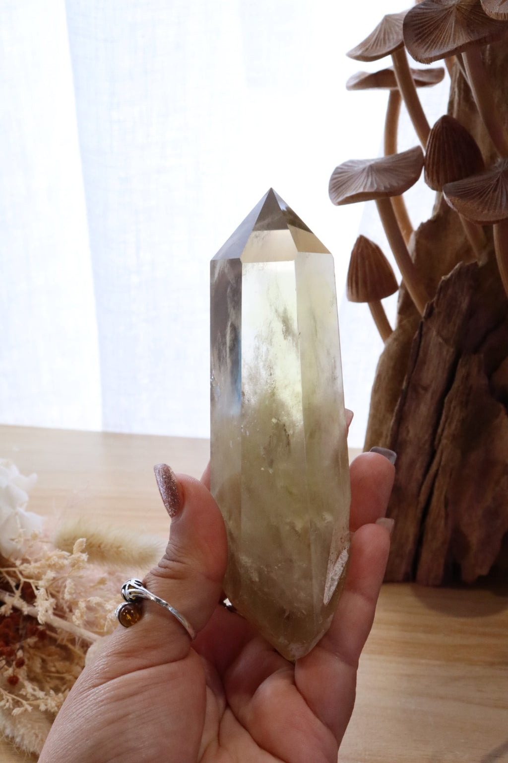 Citrine Point + Stand | 272g