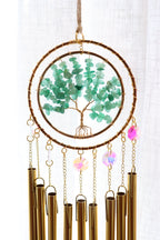 Tree Of Life Windchime Suncatcher | Green Adventurine