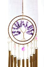 Tree Of Life Windchime Suncatcher | Amethyst