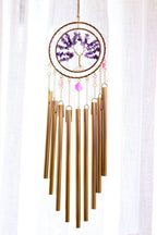 Tree Of Life Windchime Suncatcher | Amethyst