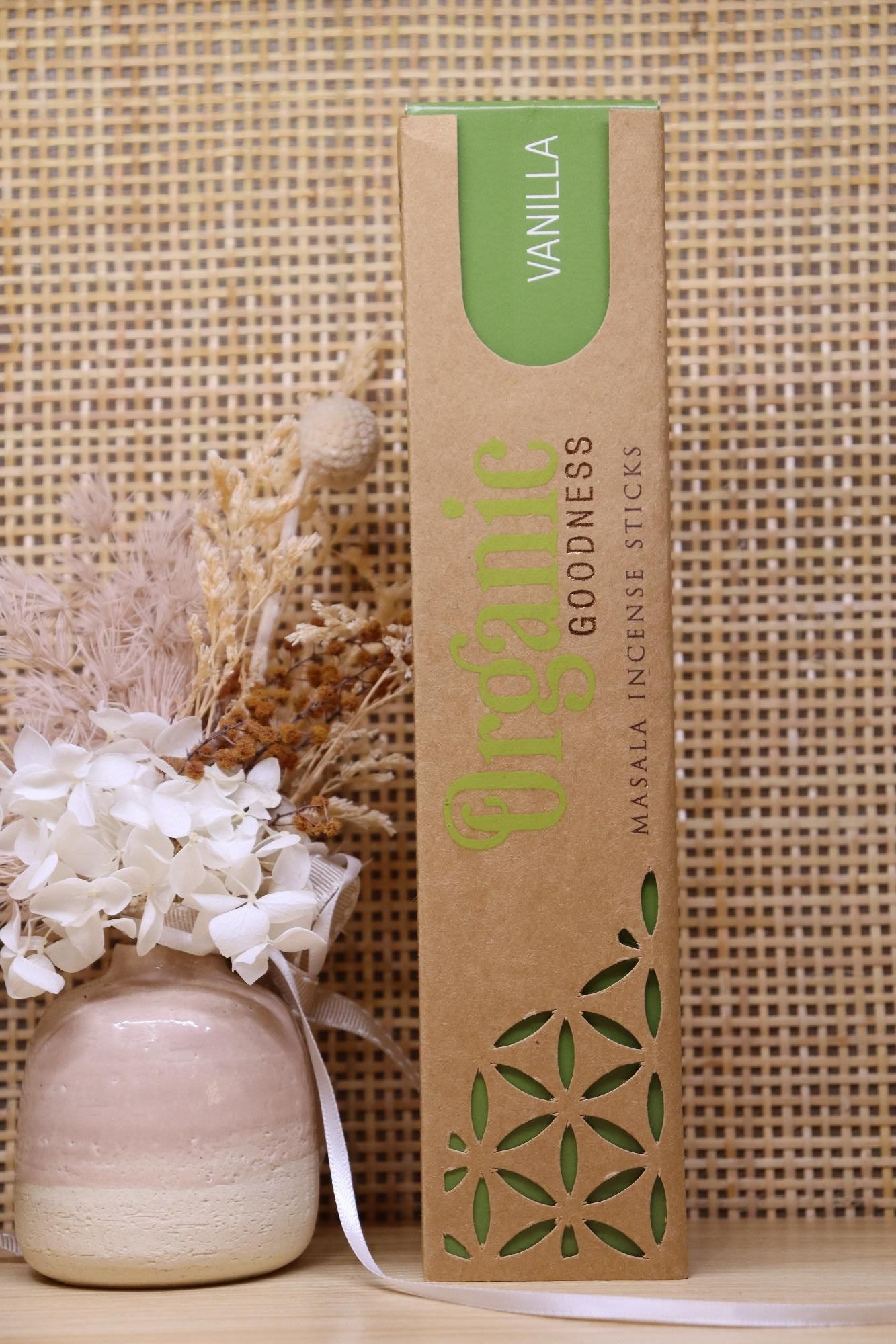 Organic Goodness Incense Sticks | Vanilla